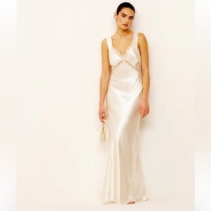 Reformation Chania Silk Dress NWT